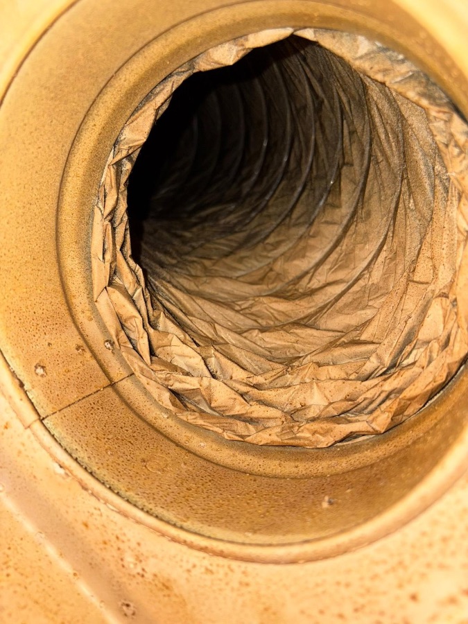 Air duct cleaning in Darien CT — before