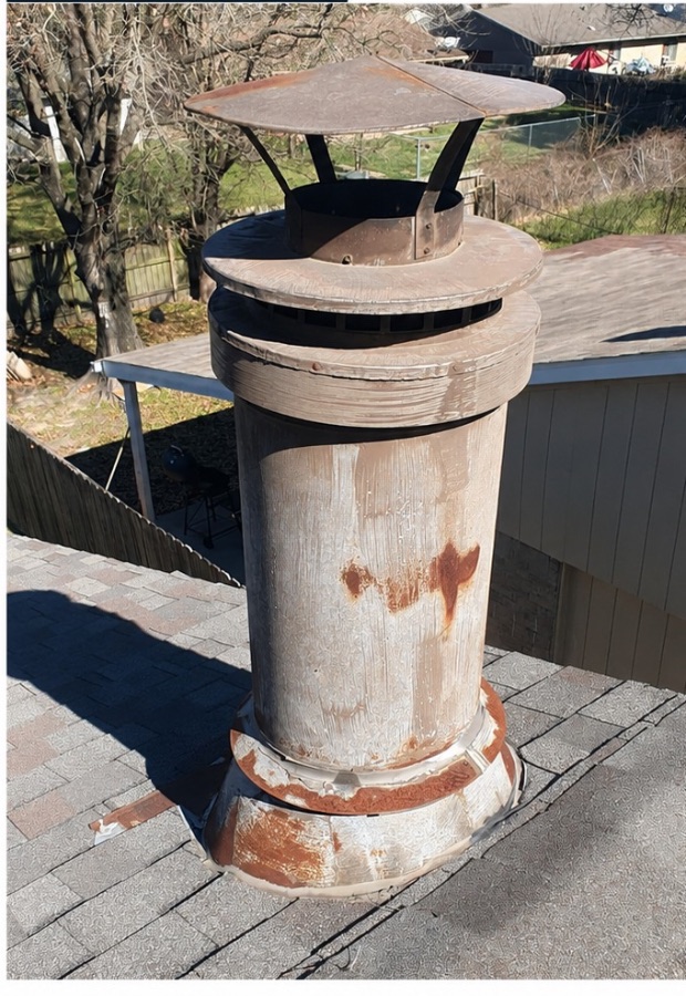 Chimney refresh in Stamford CT — before