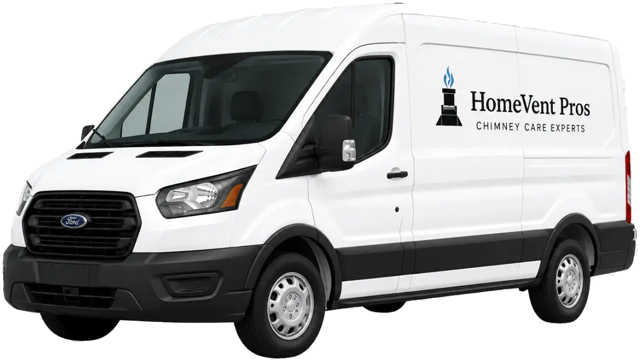 HomeVent Pros branded Ford Transit van